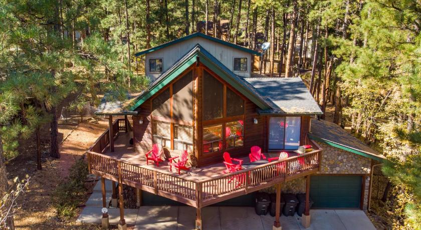 Chalet in the Pines Spa Game Room Wraparound Deck