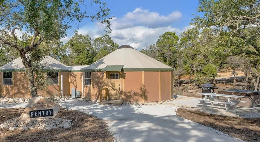 峡谷湖 (TX) Gentry- Luxury Yurt-Cabin - Family Glamping Canyon Lake w Private Hot Tub 3星级 住宿 外观