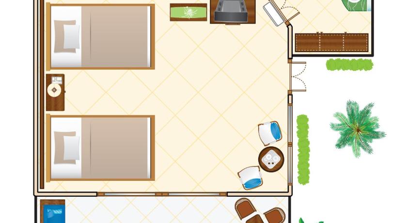 Foto Kamar Double dengan Pemandangan Taman (Double Room with Garden View) 17