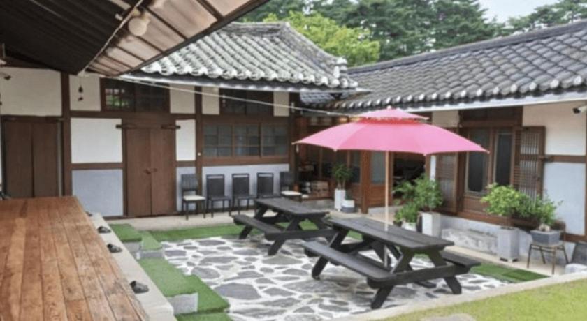江陵 Gangneung Hakdong Hanok Pension 3つ星 宿泊施設 ロビー