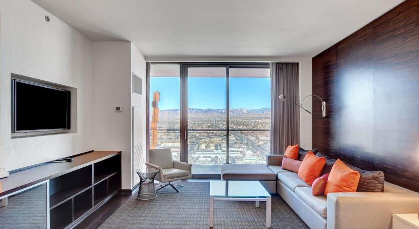 라스베이거스 / 라스베가스 (NV) Palms Place 51st floor with Strip views and Balcony 숙소 스위트룸