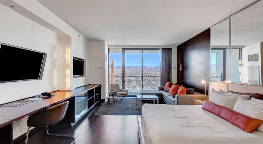 라스베이거스 / 라스베가스 (NV) Palms Place 51st floor with Strip views and Balcony 숙소 스위트룸