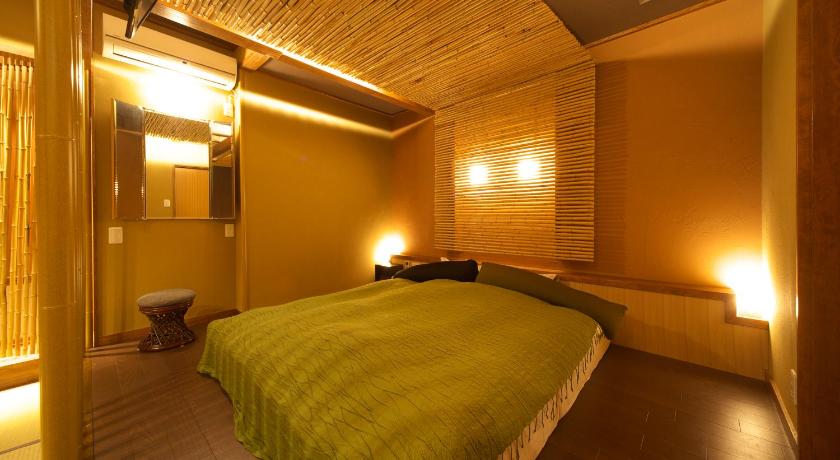 Double Room with Tatami Area with Open-Air Bath, Meitei no Yado Hotel Koshien in Yamanashi