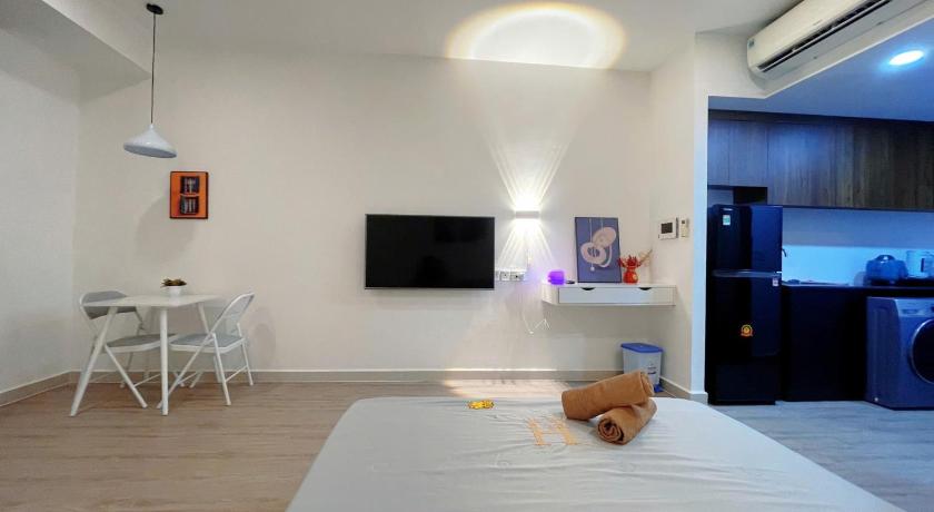 호치민 Studio The Tresor near D1 with Netflix, City View 1성급 싱글룸 전망