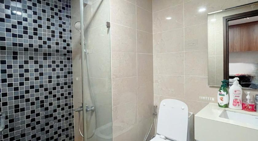 호치민 Studio The Tresor near D1 with Netflix, City View 1성급 싱글룸 객실