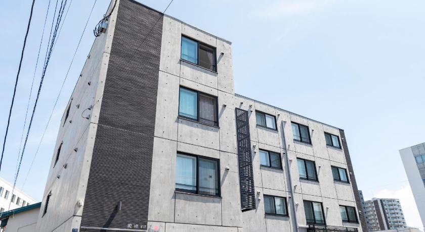삿포로 Yuuzen N11 Condominium 新築 市場まで徒歩すぐ 駐車場完備 3성급 숙소 전망