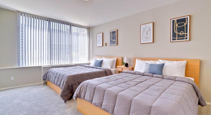 アーリントン (VA) Stylish Apt - Pool Gym & Close to DC 5つ星 宿泊施設 客室
