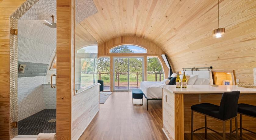 弗雷德里克斯堡 Romantic Chardonnay Wine Barrel Cabin 住宿 大堂