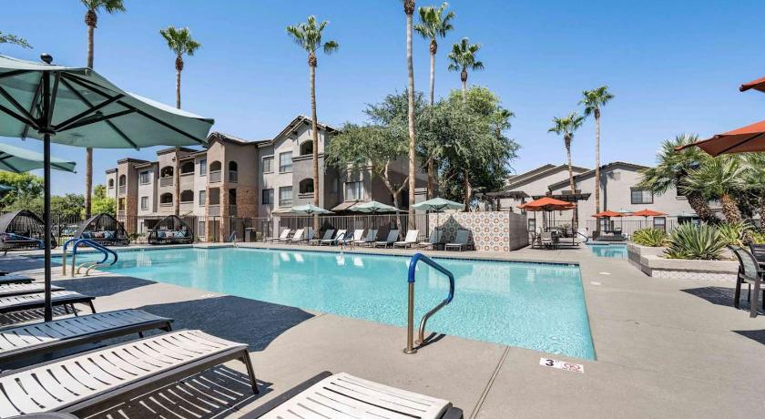 피닉스 (AZ) Boulevard Stays Quiet Modern 1BR Pickleball Pool Parking Gym 08 4성급 숙소 수영장