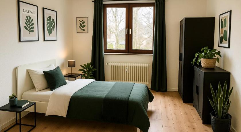 L21-Apartment Alsdorf, 2 Zimmer, 3 Betten, Standardisierte Ausstattung, ideal fur Reisende, Pendler,