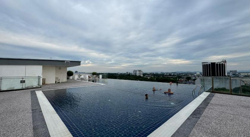 クチン Kuching Cozy Comfort 08 - Kozi Square Studio with Wide Windows 4つ星 シングルルーム 眺望