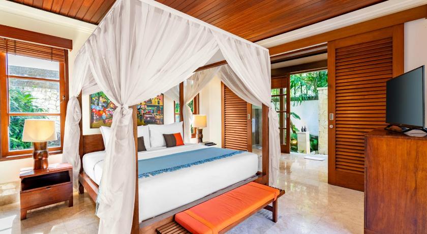 バリ Jimbaran Beach Villas by Nakula 5つ星 ホテル レストラン