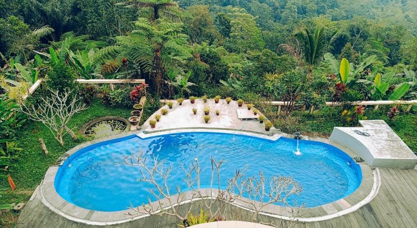 バリ D'Wan Tea Mountain Side 4つ星 ホテル レストラン