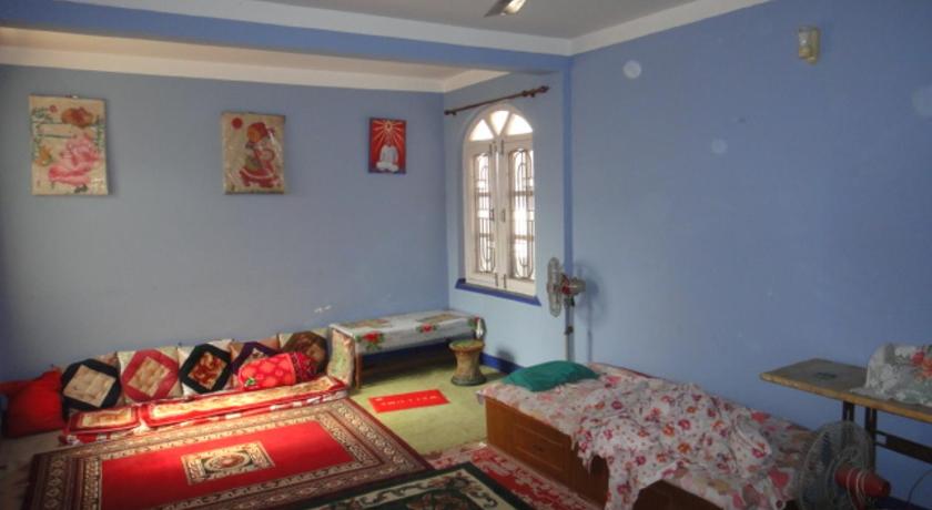 One room with two single beds with natural views — Kathmandu (2)