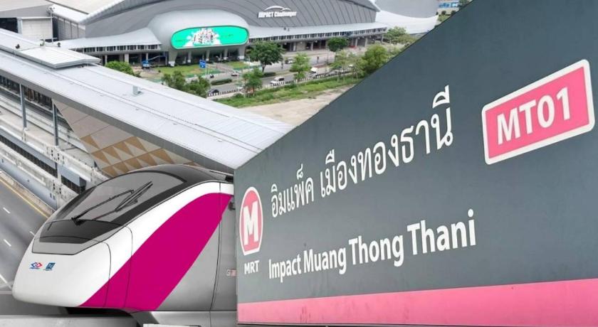 Bangkok อิมแพ็ค เมืองทองธานี ห้องเช่ารายวัน เมืองทอง popular condo C5 3-Star Guesthouse restaurant