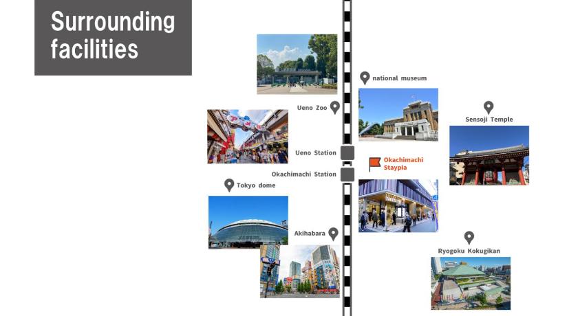 東京 最大9名宿泊 東京の中心地 Okachimachi Staypia 3つ星 シングルルーム プール