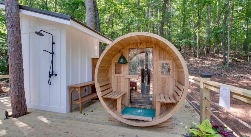 건터스빌 (AL) Picturesque Tiny Cabin Surrounded by Nature in Alabama 3성급 숙소 외관