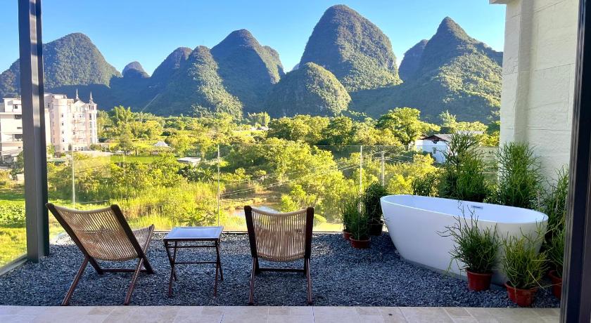 阳朔 Yangshuo Mosu Hotel,Near the Yulong River 酒店 外观