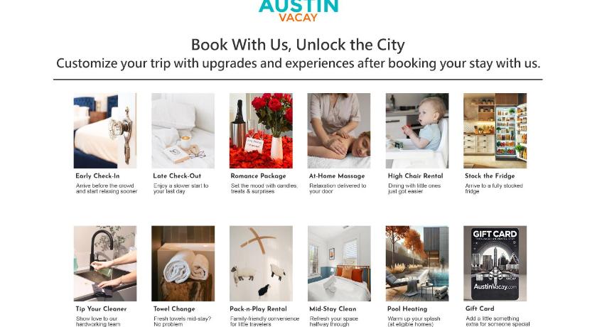 オースティン 1BR 1BA Pet Friendly Condo w Pool, Gym, Walk to SoCo and Lake by Austin Vacay 4つ星 宿泊施設 レストラン