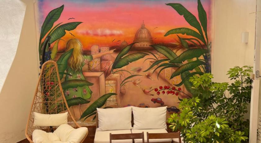 ローマ SPAZIO apARTment di stile Roma METRO C MIRTI 4つ星 シングルルーム レストラン