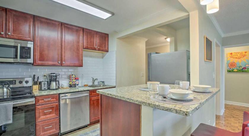 애틀랜타 (GA) 8E Cozy Condo in Downtown Atlanta Hotel District 3성급 싱글룸 레스토랑