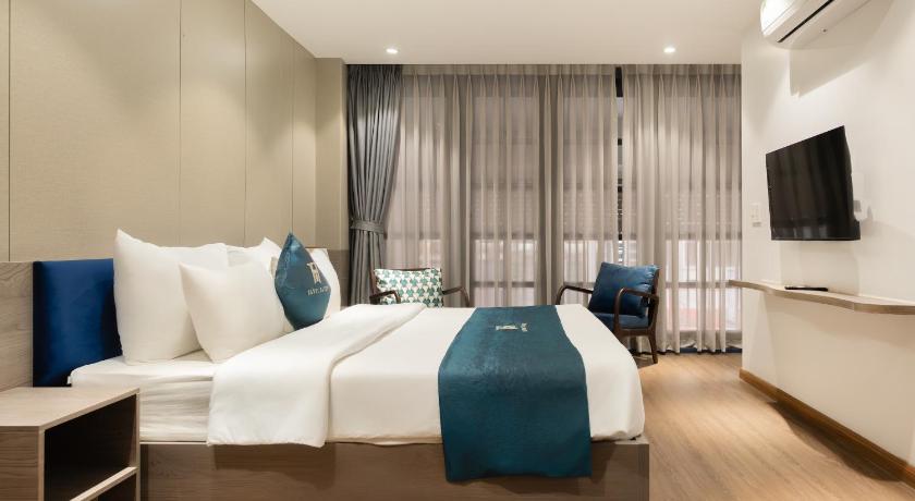 ハノイ Hanoi Bliss Nam Ngu 4つ星 ゲストハウス ロビー