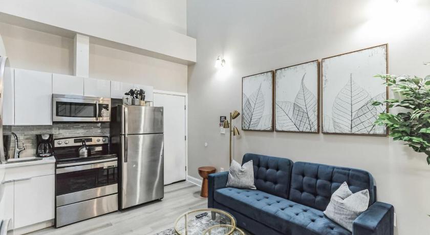 필라델피아 (PA) Large Bi-Level 2BR Loft in Old City that Sleeps 8 3성급 숙소 로비
