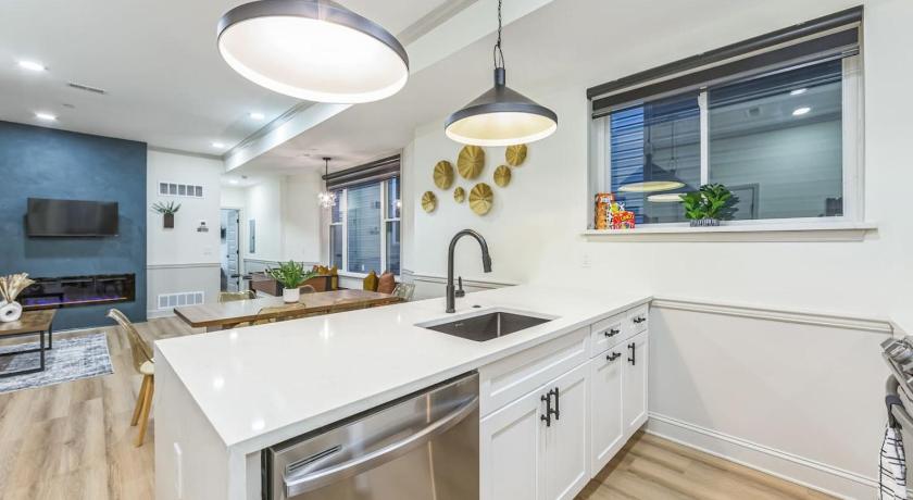 필라델피아 (PA) New 2BR Across from Fairmount Park - 10 mins to DT 4성급 숙소 레스토랑