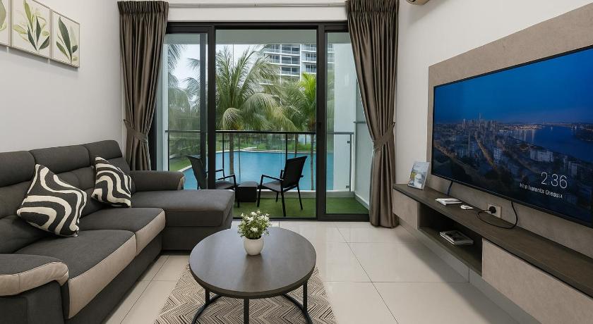 조호바루 / 조호르바루 당가베이의 프라이빗 하우스 (m², 침실 2개, 프라이빗 욕실 1개) (Danga Bay Relaxing Tropical Stay 2BR 4Pax Balcony) 4성급 게스트하우스 스위트룸