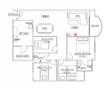 Image of 4-Bedroom Apartment 25401 13