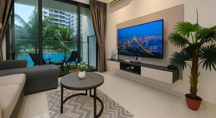 조호바루 / 조호르바루 당가베이의 프라이빗 하우스 (m², 침실 2개, 프라이빗 욕실 1개) (Danga Bay Relaxing Tropical Stay 2BR 4Pax Balcony) 4성급 게스트하우스 스위트룸