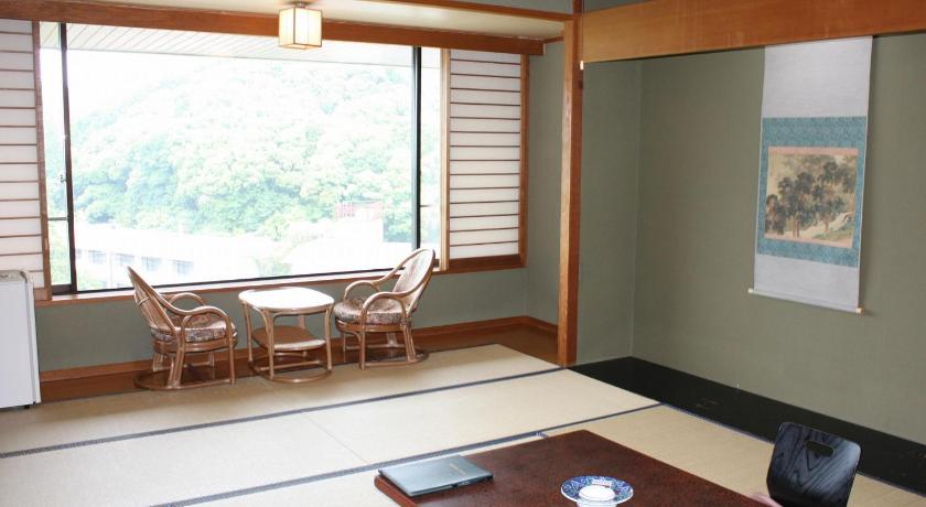 Japanese-Style Room with Tatami Area and Mountain View, Yamamura Bekkan in Nagato