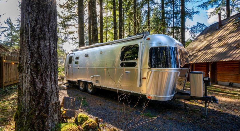 마운트 후드 빌리지 (OR) Mt Hood Log Cabin! Fresh Remodel with Airstream 2 4성급 숙소 부대시설