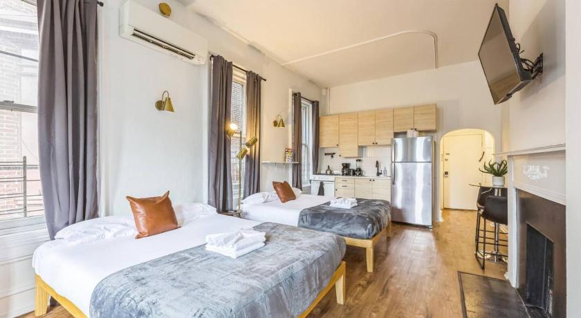 필라델피아 (PA) New Studio in Center City that Sleeps 4 with Fast Wifi 3성급 숙소 수영장