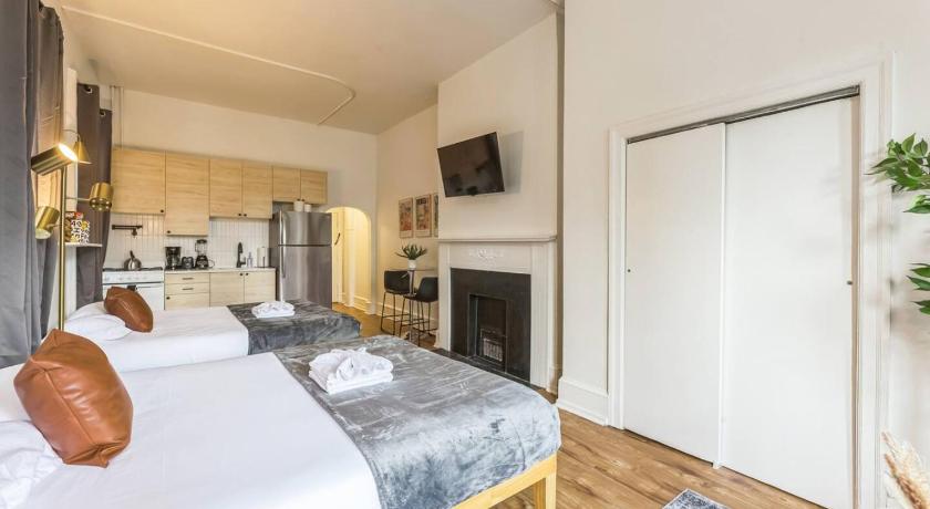 필라델피아 (PA) New Studio in Center City that Sleeps 4 with Fast Wifi 3성급 숙소 전망