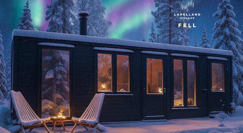 Lapland Landscape XL Cabin with Nature View, Sauna, Fireplace & Kitchen, Sodankyla, Luosto, Fell Vil