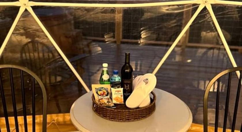 尤里卡斯普林斯 Vintage Themed Geodome with a Cedar Hot Tub and Mountain Views, Perfect for a Romantic Getaway in Eu 3星级 住宿 泳池