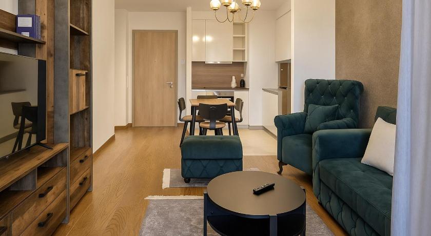 베오그라드 Belgrade Waterfront - River Residences 5성급 게스트하우스 레스토랑