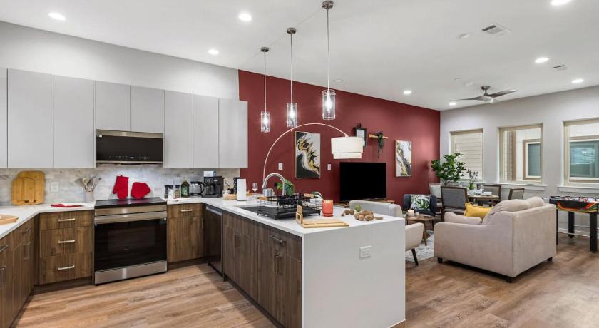 포트 워스 (TX) The Coral 2BD TownHouse 7ST Walkable 4성급 숙소 객실
