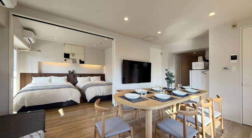 広島 Grandeur by b hotel - Large Riverview Apartment Near Landmarks 3星级 住宿 套房