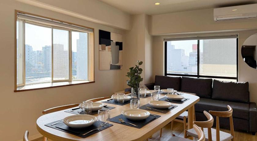 広島 Grandeur by b hotel - Large Riverview Apartment Near Landmarks 3星级 住宿 客房