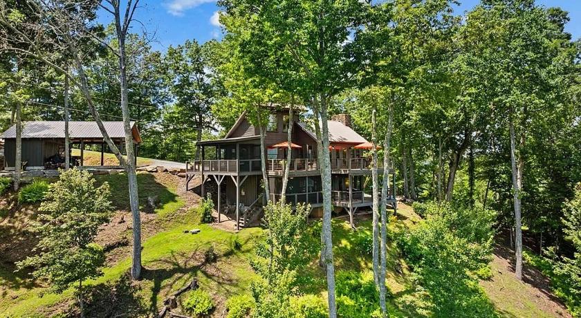 브리슨 시티 (NC) The Owl's Peak a Relaxing Smoky Mountain Escape 3성급 숙소 레스토랑