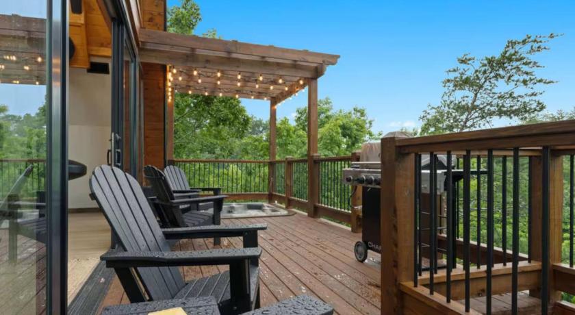 세비어빌 (TN) New Lux A-Frame Cabin near Dollywood! Hot Tub, Fire Pit, Pool & Mountain Vibes! 4성급 숙소 전망