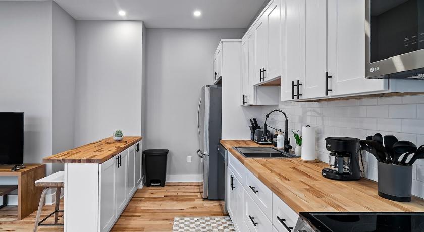 克利夫兰 (OH) The Modern Boho Brick Loft 4星级 住宿 设施