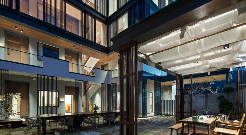 상라오 Zhiyin Inn Sanqingshan Branch 게스트하우스 레스토랑
