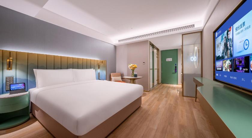 옌타이 / 연대 Yantai Railway Station Chaoyang Street Manxin Hotel 호텔 전망