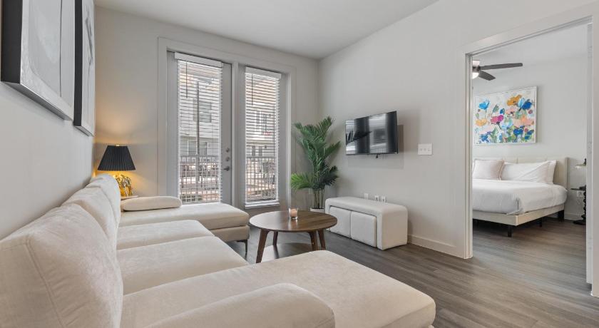 오스틴 (TX) Modern 2BR Poolside Patio Suite in North Austin 4성급 숙소 스위트룸