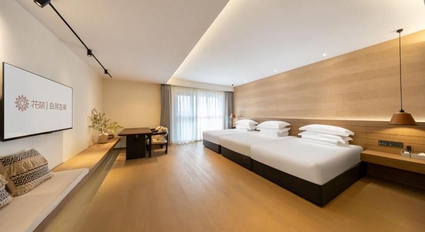 延辺 Floral Hotel Changbaishan Baihe Left Bank ゲストハウス レストラン
