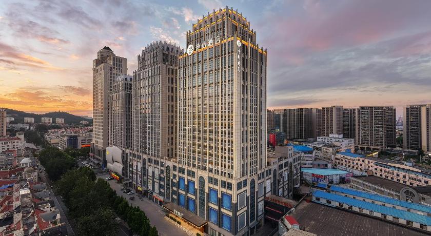 옌타이 / 연대 Manxin Hotel Wuyue Plaza Yantai Railway Station 호텔 레스토랑