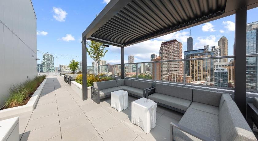 시카고 (IL) Kasa River North Chicago 4성급 숙소 레스토랑